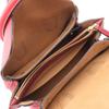 Used MCM MINI MILLA 2WAY Handbag leather Red Used Women