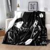 Cool Anime K-Kagurabachi printed throw blanket—lightweight,soft,warm;versatile blanket all seasons—perfect air-conditioning throw,nap blanket