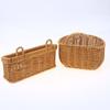 Imitation Rattan Woven Ginger And Garlic Egg Wall Hanging Storage Basket Bathroom Wall Hanging Basket