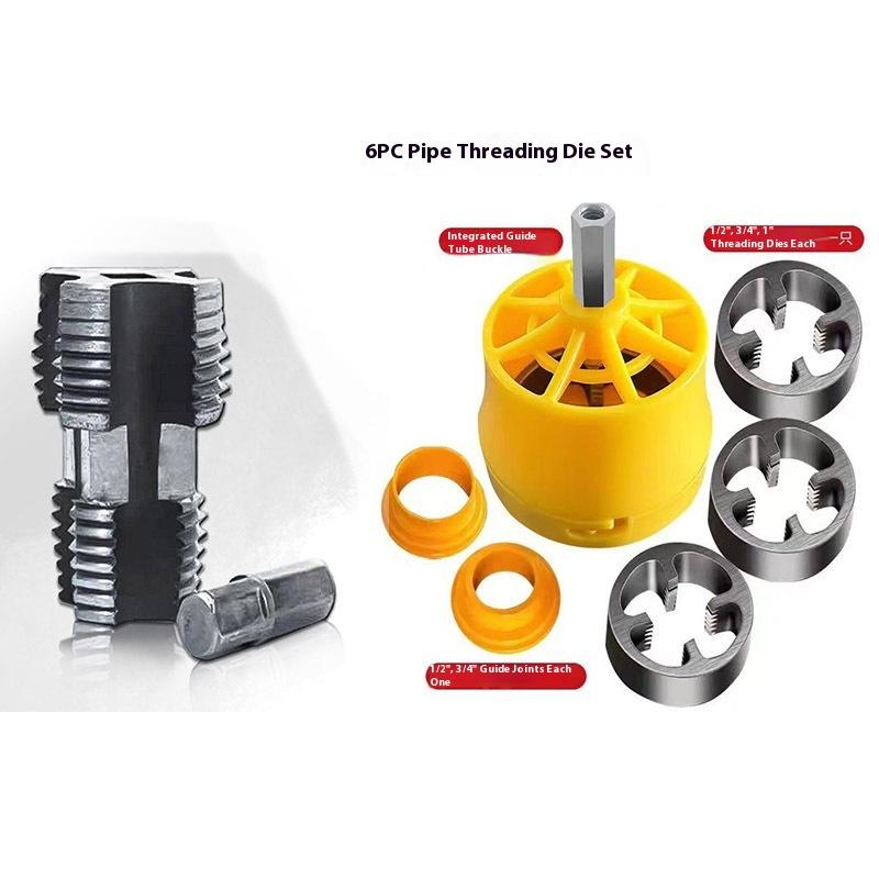 Integrated Internal And External Thread Pipe Threading Tool For 1/2-Inch Ppr Pipes With Taps And Dies For Thread Cutting
