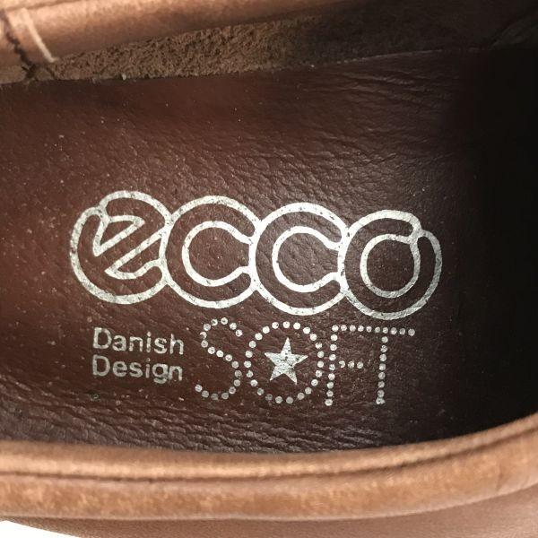 USED/ECCO soft leather walking shoes women 36 23 brown Japan