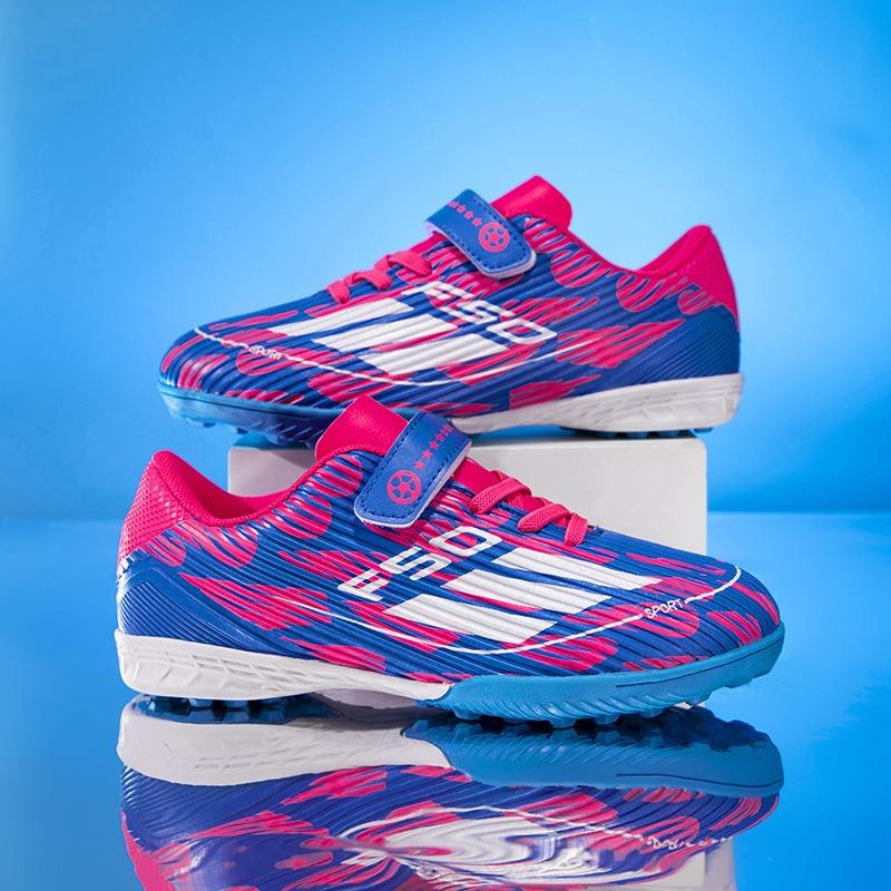 New Football Shoes Children's Youth Velcro Boys and Girls Broken Nails Primary and Secondary School Students Competition Sports Shoes