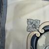 HERMES World rhythm silk Calle 90 scarf blue silk Used