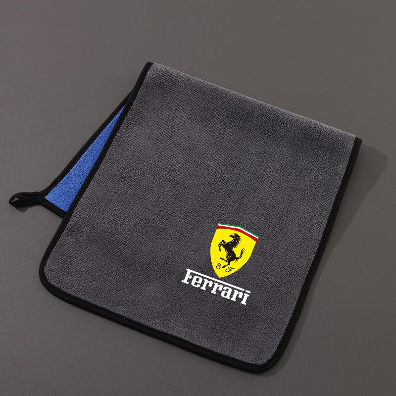 

Ferrari High-end Microfiber Car Washing Towel Auto Cleaning Drying Cloth Hemming Car Care Detailing Cloth Water Absorption Rag