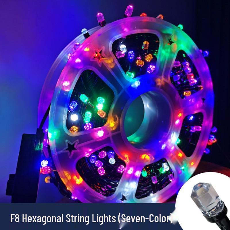 Waterproof High-Brightness LED Starry String Lights for Courtyard and Street Decor Plug-in