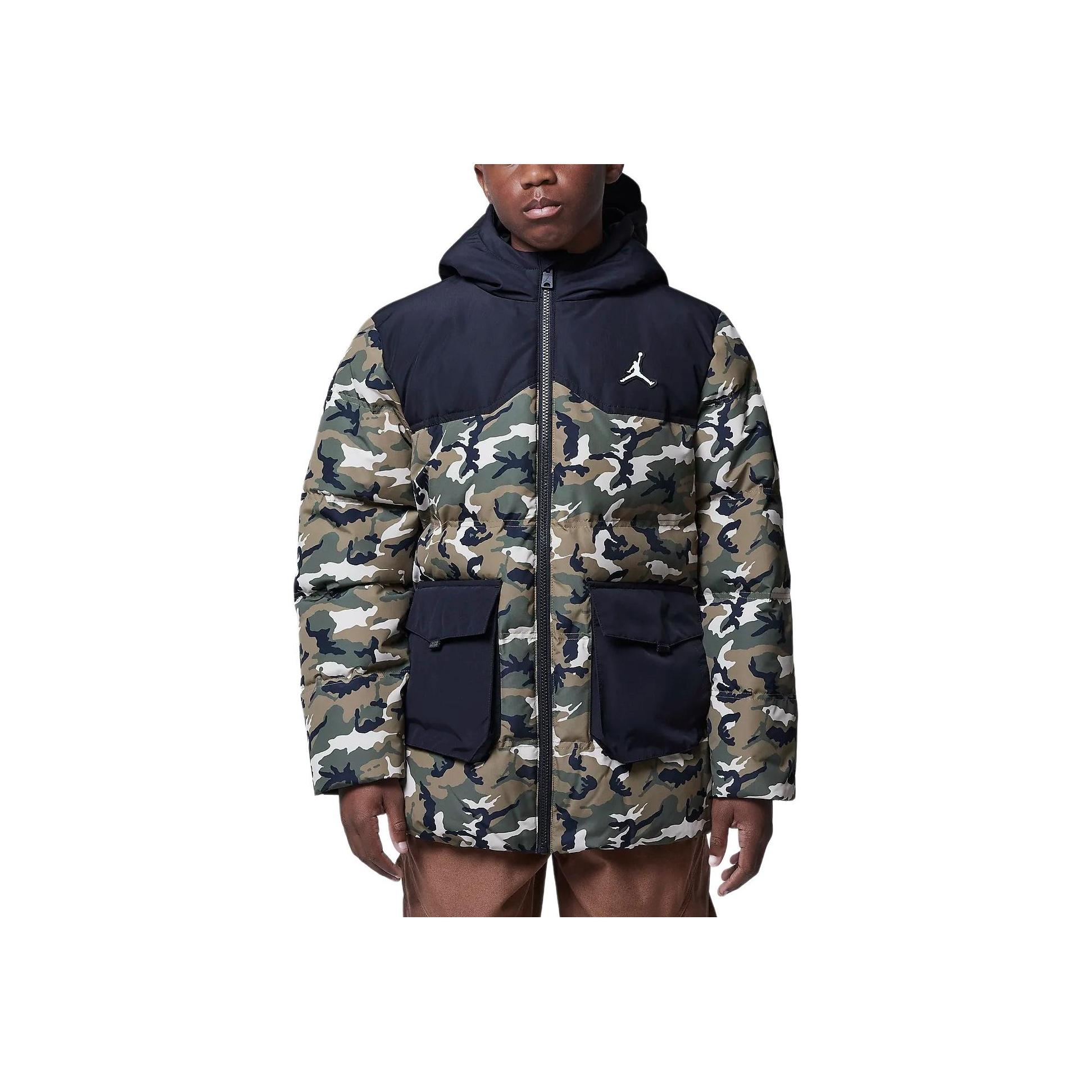 

Jordan Три-доказательство Повседневный Удобный Пуховик Детские Куртки Оливково-Зеленый HQ7095-222 M