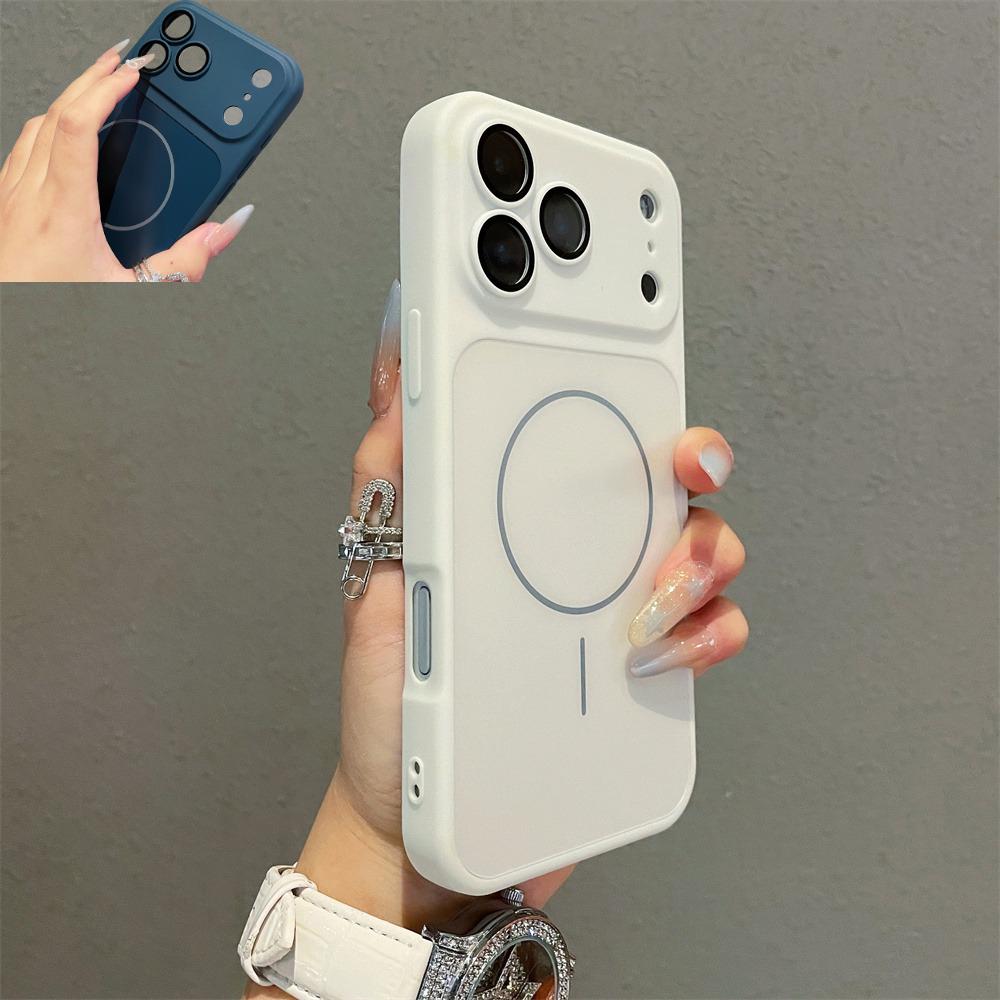 Luxury for MagSafe Magnetic Case for iPhone 16 Plus 15 14 13 12 11 Quickly Converts 17 Pro Max Shockproof Silicone TPU Soft Case