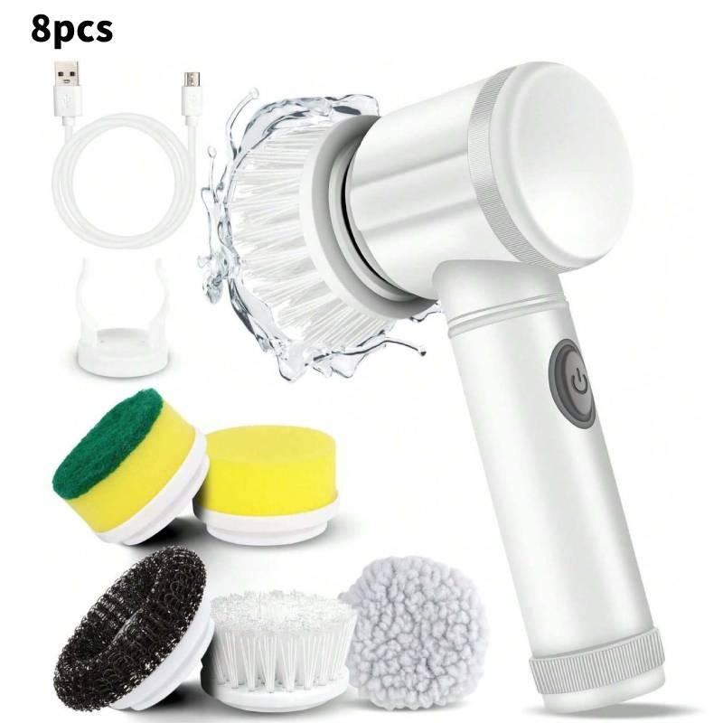 Compact Electric Cleaning Brush Designed For Efficient Cleaning In Kitchen And Bathroom
