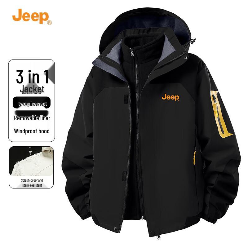 

JEEP Men s 2025 3-in-1 Outdoor Jacket 4XL