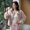 Imitation fox fur Internet celebrity coat women's short autumn and winter new cotton thickened fashion suede coat