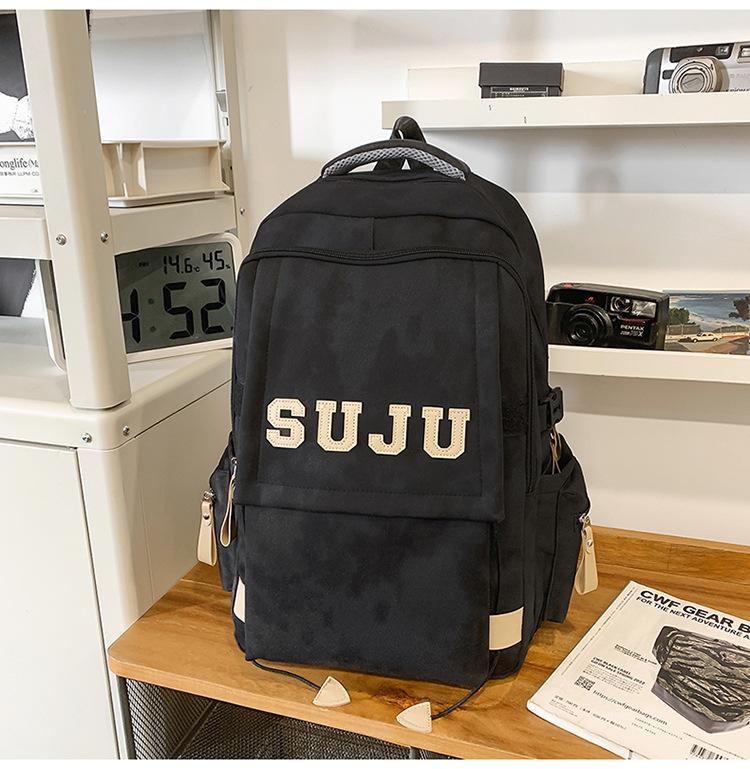 School bag female simple high school college student backpack large capacity women's bag water-proof travel backpack