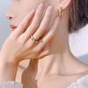 Jewelry Jewelry Set Ear Buckle Ring High Sense Twist Women'S Light Luxury Sense