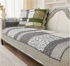 Pastoral Cotton Fabric Sofa Cover Slip Resistant Slipcover Rose Printing Seat Sofa Towel Dust Cover Towel Couches for Daybed Mat