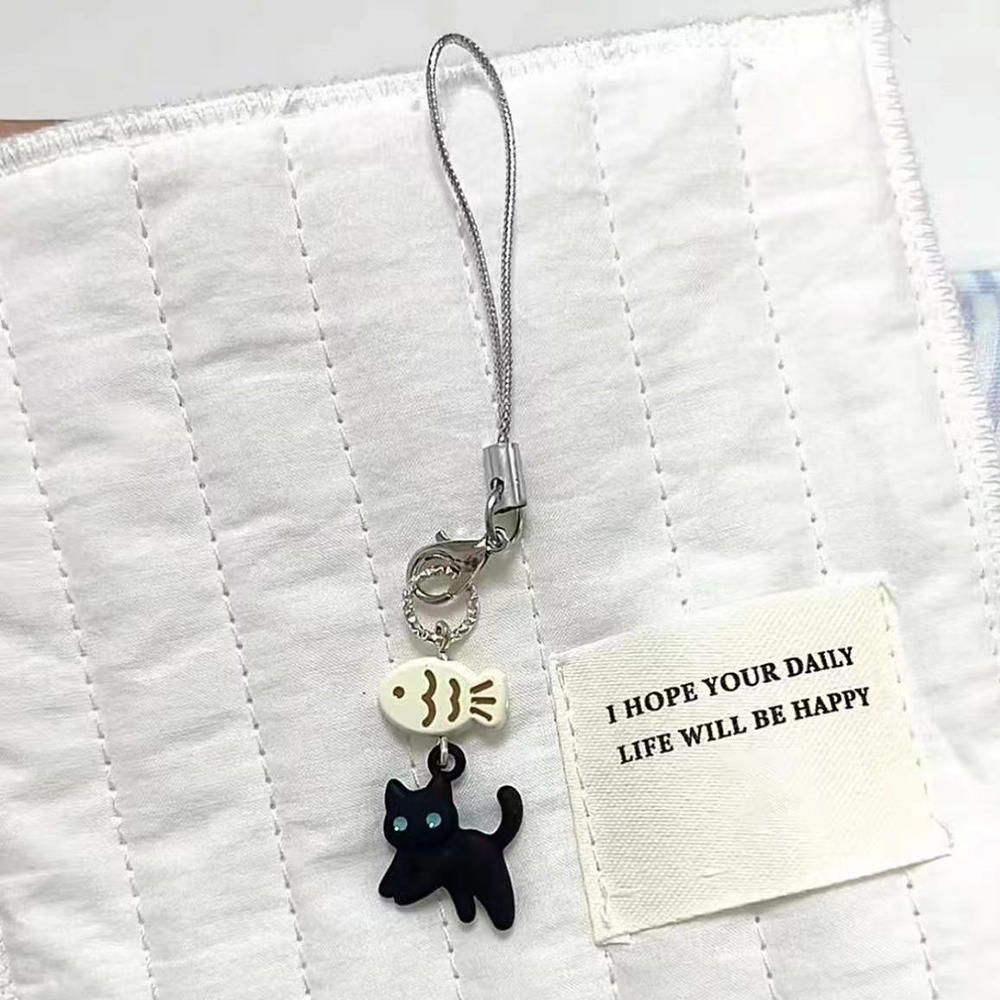 

Y2k Black Heart Pearl Beaded Phone Chain Hanging Cord Phone Charms Phone Strap Summer Handmade Mobile Lanyard Jewelry Gift