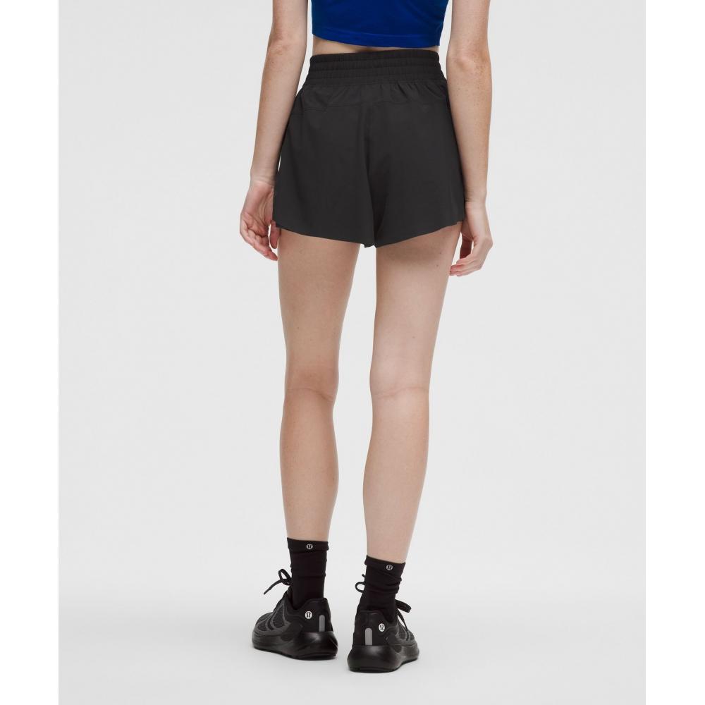 Lullulemon Shake It Out High-Rise Running Shorts 2.5Inch Blk