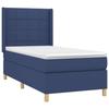 Maison Exclusive - Sommier à lattes de lit matelas et LED Bleu 80x200cm Tissu