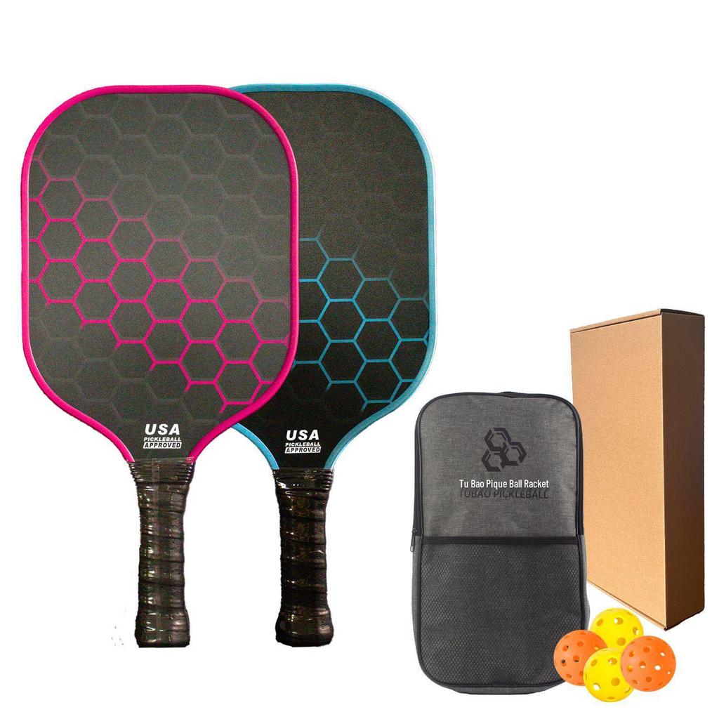 Cross Pickleball Racket Set: Thickened Fiberglass Design for Popular Global Sport