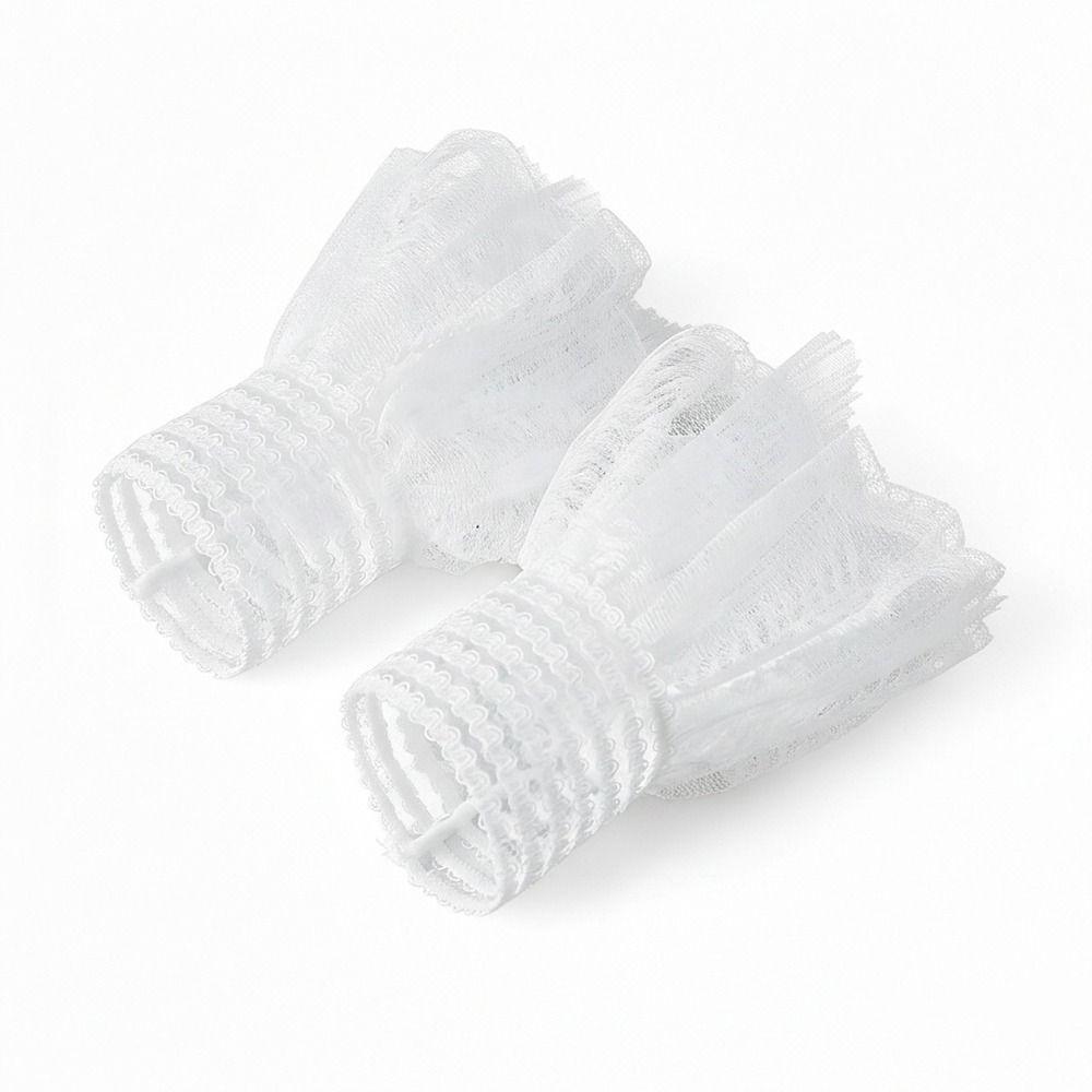 White False Sleeve Cuffs Black Wrist Cuff New Lace Cuff