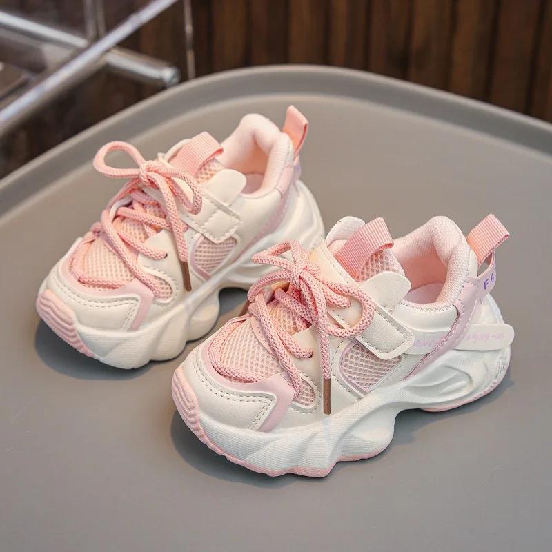 Fashion Lightweight Toddler Sneakers Kids 2025 Newly-released Arch Support Chunky Sneakers for Girls Little Boys Running Shoes