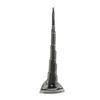 Burj Khalifa Tower Model Gray Alloy Miniature Dubai Tower Ornament Dubai Landmark Building Model