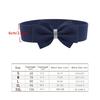 1 Solid Casual Cute Belt Shiny Rhinestone Bow Elastic with Dress Women's Belt