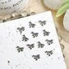 Acessórios para Nail Art Liga Mini Laço Fita Dourada Liga K Branca Decoração de Unha Simples Gravata Borboleta 3D