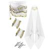 Belly Dance Performances Outfit Set Adult Belly Dancing Costume Lightweight Design For Dynamic Stage Presences