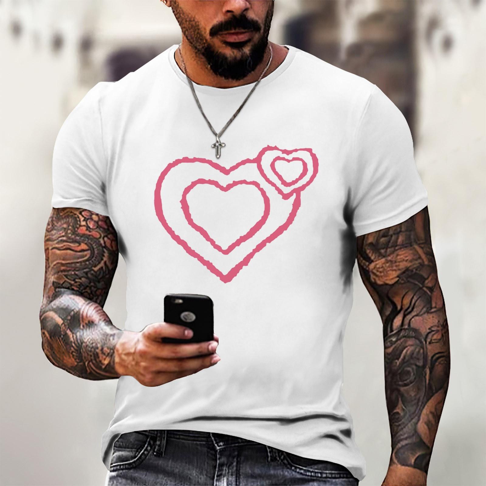 

Летняя мужская популярная футболка с круглым вырезом и коротким рукавом с принтом L белый