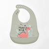 Silicone World 1PC Waterproof Bibs Baby Kids Stuff Cute Cartoon Printed Kids Bib Adjustable Soft Silicone Bib Baby Feeding Stuff