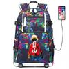 ONE PIECE Luffy School Bag Animation Peripheral Large Capacity Lightweight Backpack Junior High School Backpack Travel Bag