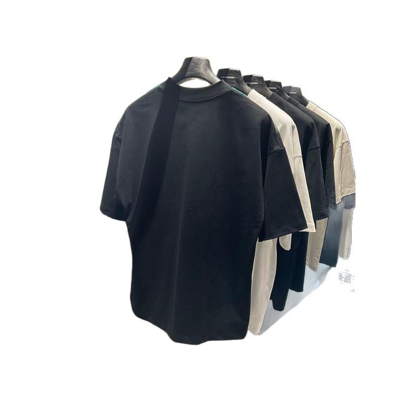 Trend Fashion Printed Half-Sleeved T-Shirt Personalized Light Luxury Round Neck Pullover Short-Sleeved Men'S Casual And Comfortable T-Shirt