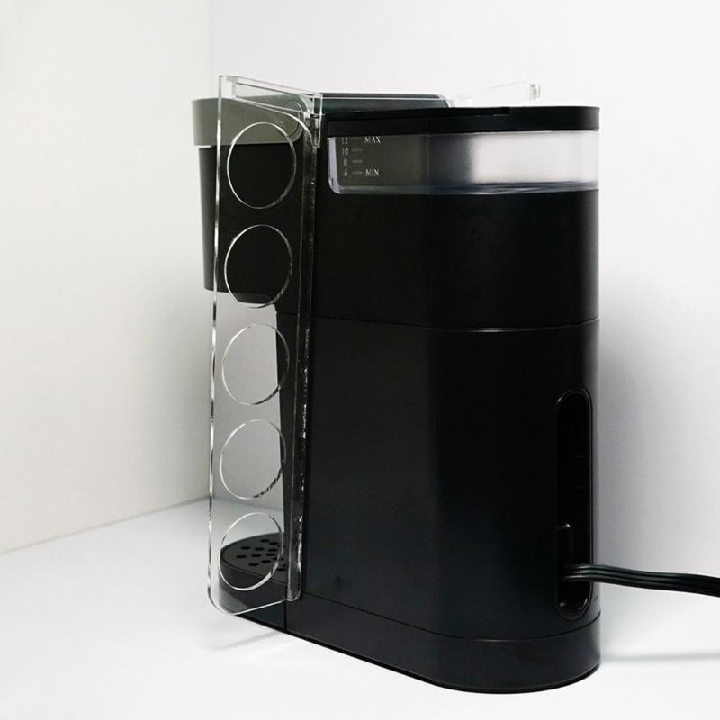 Convenient Coffee Organizer Coffee Pods Stand Coffee Storage Shelf Acrylic Texture Coffee Holder for Kitchen Cabinet
