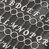 Creative Rhinestone Initials Metal Keychain – Korean Style Car Keyring Party Gift.