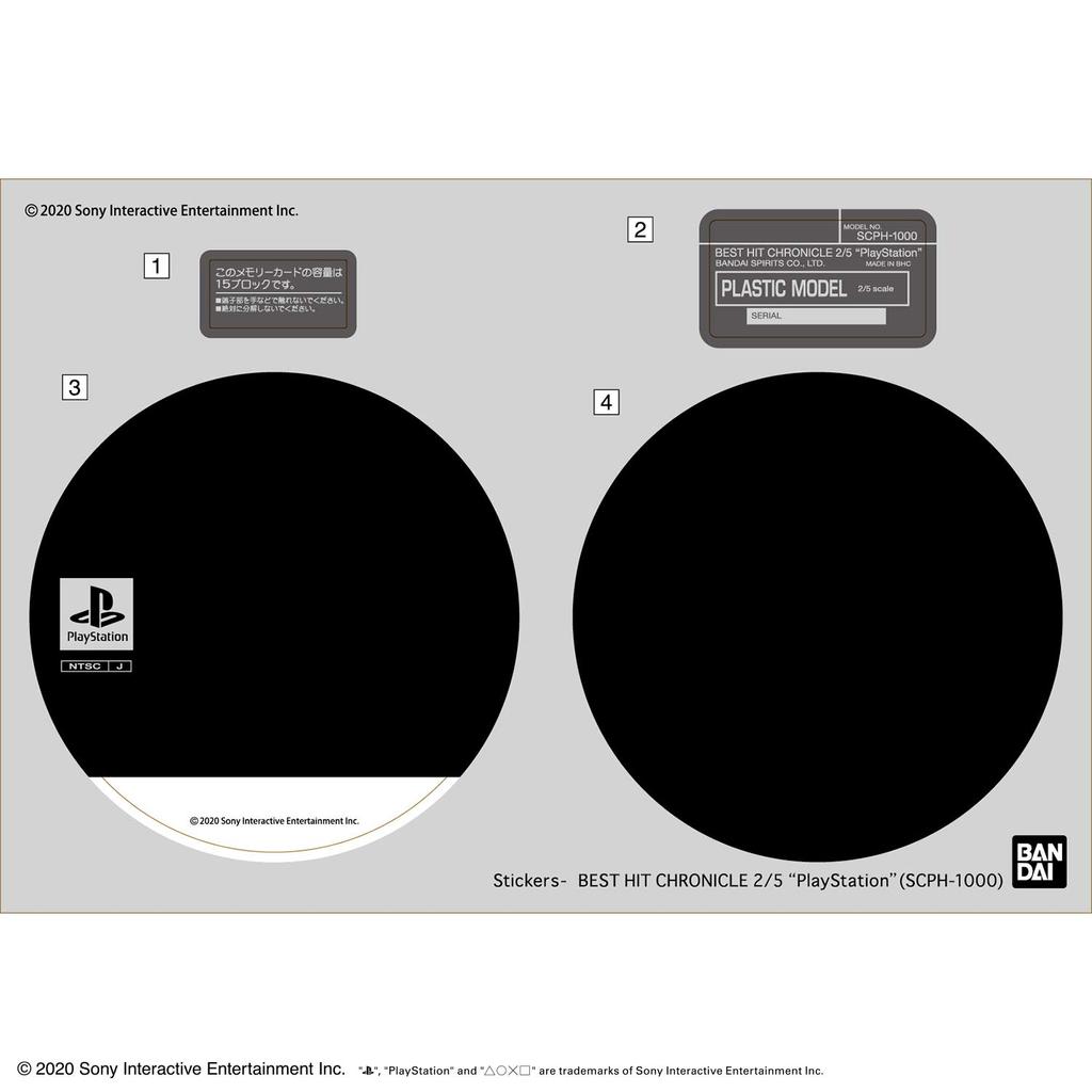 BEST HIT CHRONICLE Plastic Model Kit “PlayStation” (SCPH-1000) 2/5 Pre-colored