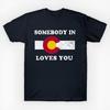 Somebody In Colorado Loves You Reprint T shirt-4X Navy Casual Gildan 5000 T-Shirt Mens Kids