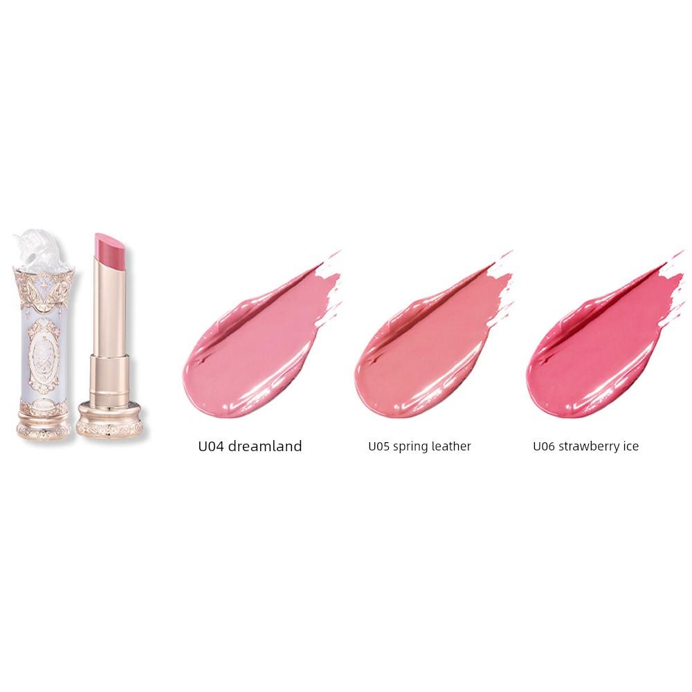 Flower Knows Knight Unicorn New Series Cloud Water Gloss Lipstick Lightweight Colorful Lip Glaze U01 Wishing Star 045