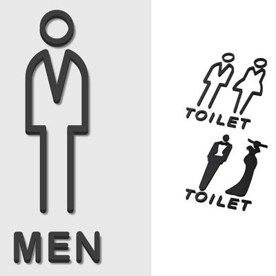 1PC personalisierte kreative Türschilder Toilettenschild Signage Board Home Decor Schild Plakette Acryl