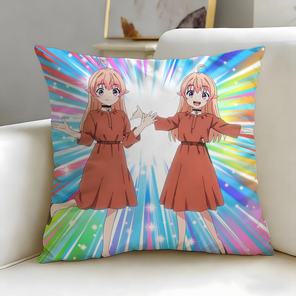 anime Witch Watch2 Cushion Cover Soft  EasyWash Pillow Case  Versatile for Couch Bed Travel and Office