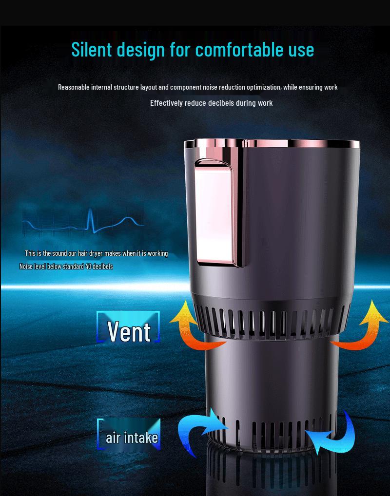 12V Dual-Use Smart Car Cup: Quick Cooling & Heating for Hot/Cold Drinks