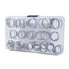 40× 3/8" 1/2" 5/8" Single Ear Stainless Steel Car Hydraulic Hose Clamps O-Clips Pipe Fuel Air Pipe Clamp Pliers Tool