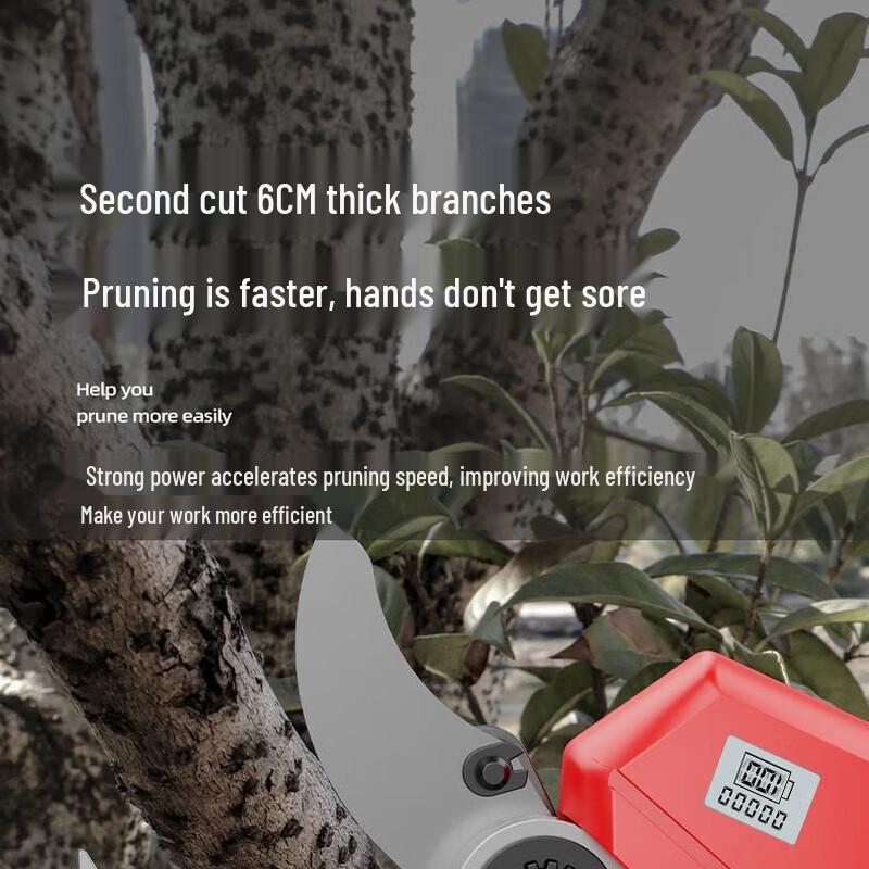 BAIPUXI Cordless Electric Pruning Shears CN plug (adapter included)