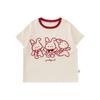 Youyou Girls' Summer Cartoon Rabbit T-shirt
