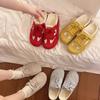 Thick-bottomed mesh bag head half slippers summer wear dopamine design sense casual cool slippers