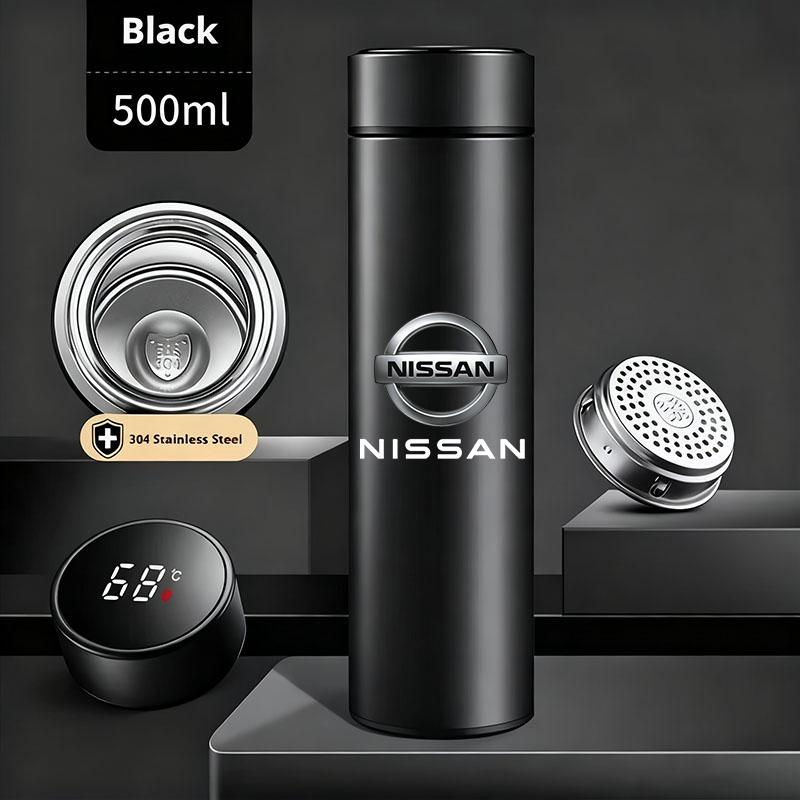 AVI4 Car LED Intelligent Temperature Measurement Cup Thermos Bottle Sticker For Nissan Rogue Pathfinder X-Trail GTR Note Qashqai Juke