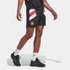 Adidas SS23 Icons Retro Manchester United Football Casual Mid-Waist Shorts Men Bottoms Black HT2001