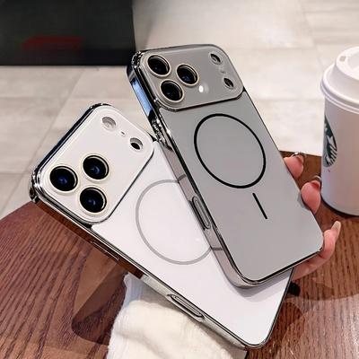Luxusní pouzdro s matným povrchem a magnetem pro iPhone 17 Air 16 15 14 13 12 11 Pro Max Plus s krytem pro bezdrátové nabíjení Magsafe