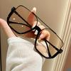 2 Pairs of Square Frame Fashionable Glasses Suitable for Both Men and Women UV Resistant Suitable for Hiking