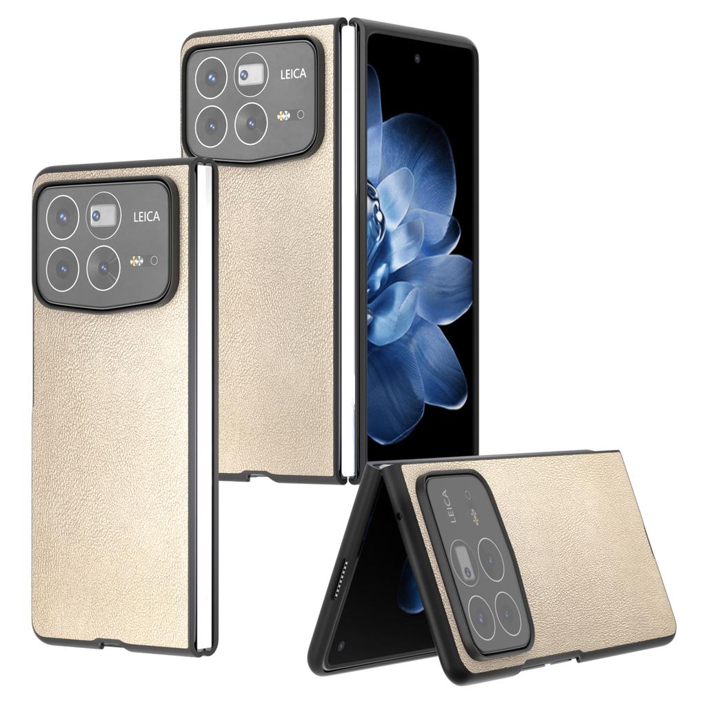 For Xiaomi Mix Fold 4 5G Case PU Leather Coated PC Folding Phone Cover