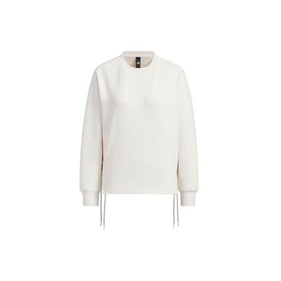 Future Style Crew Sweatshirt Reflective Stripes Sports Casual Pullover Round Neck Women Sweatshirt Pink White IM8953