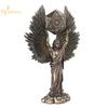 Talmudic Judaism Metatron Angel Holding Sacred Flower of Life Geometric Statue Angelic Celestial Scribe Prophet Enoch Figurine
